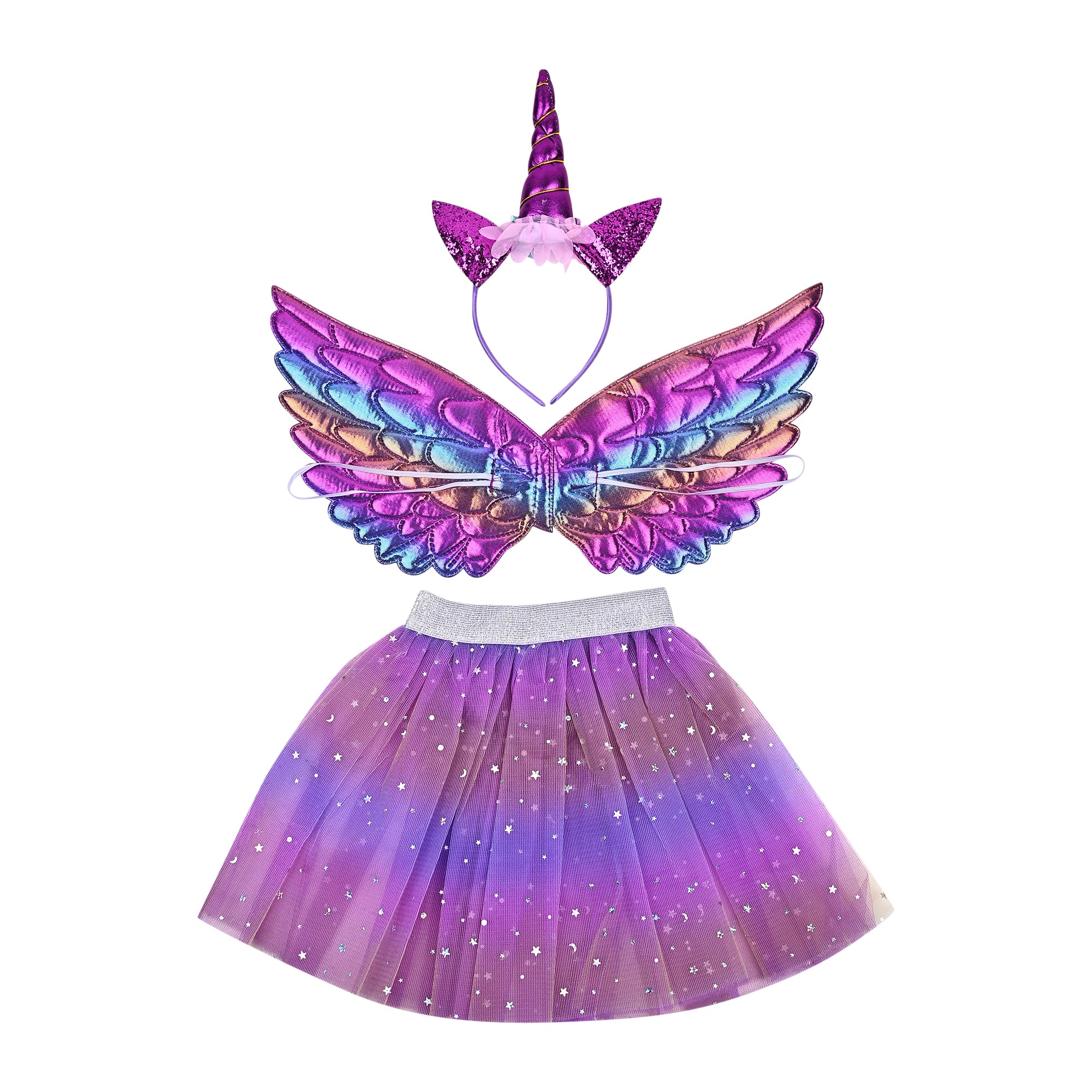 Multi Unicorn Hornhead Wings Skirt