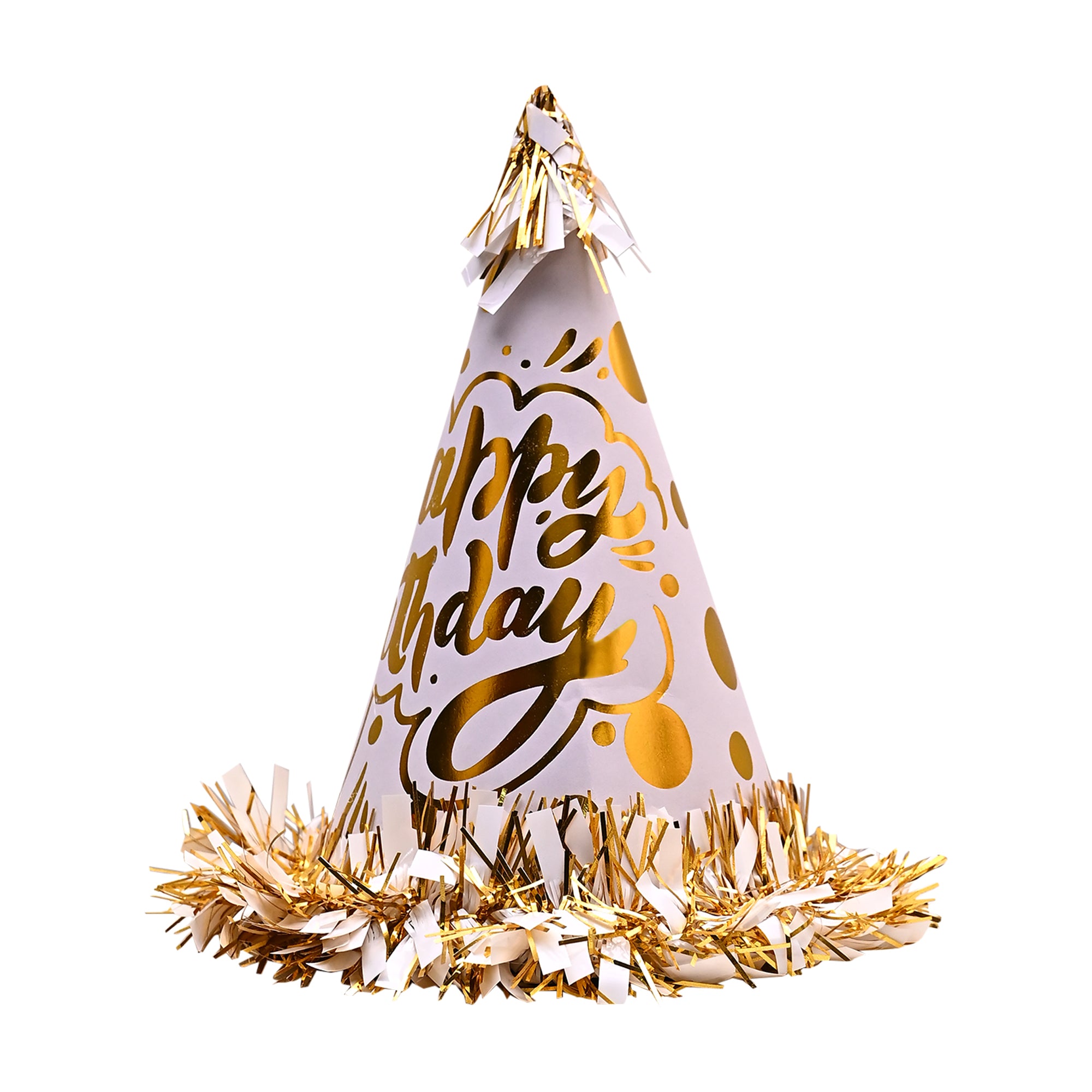 10 Happy Birthday Caps Yellow