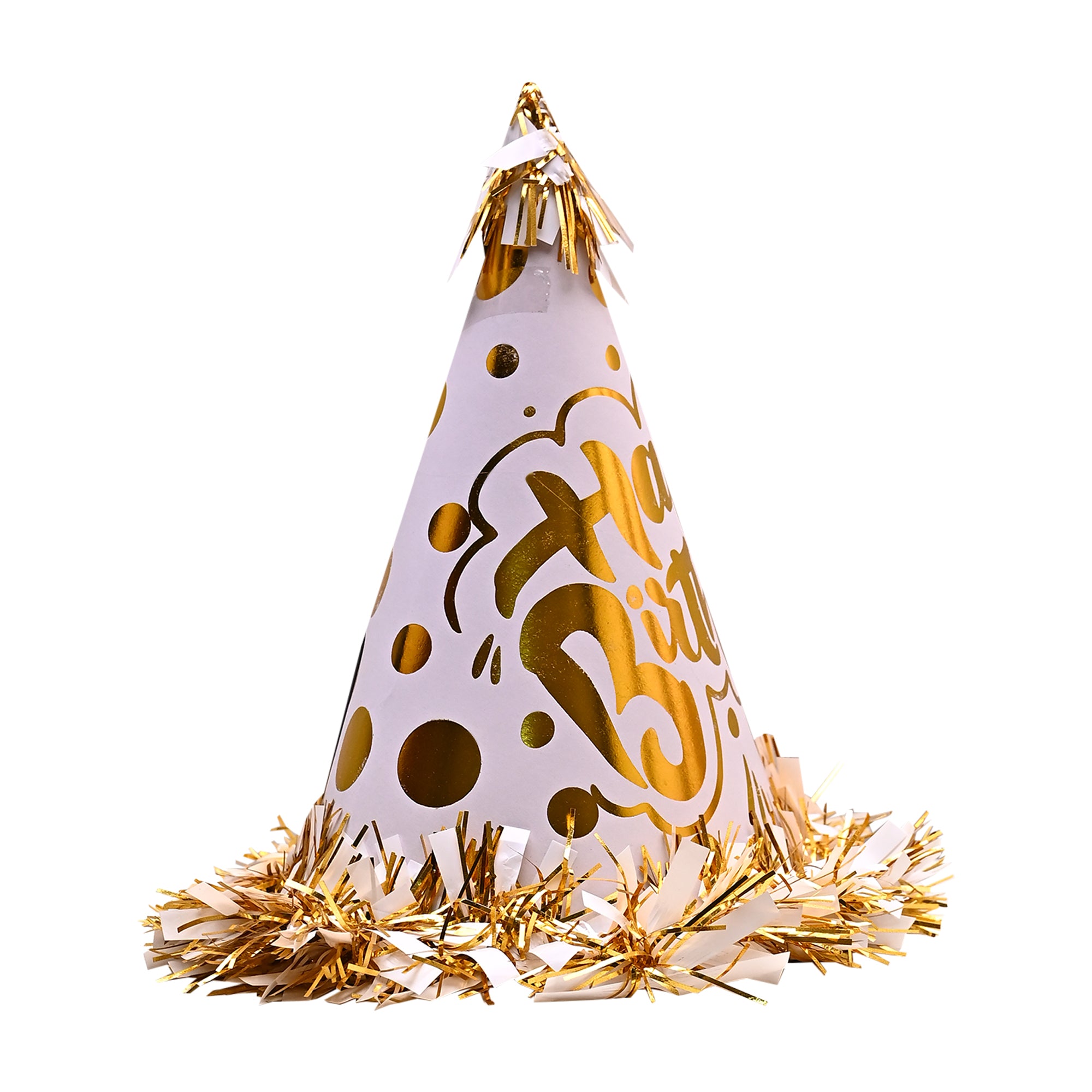 10 Happy Birthday Caps Yellow