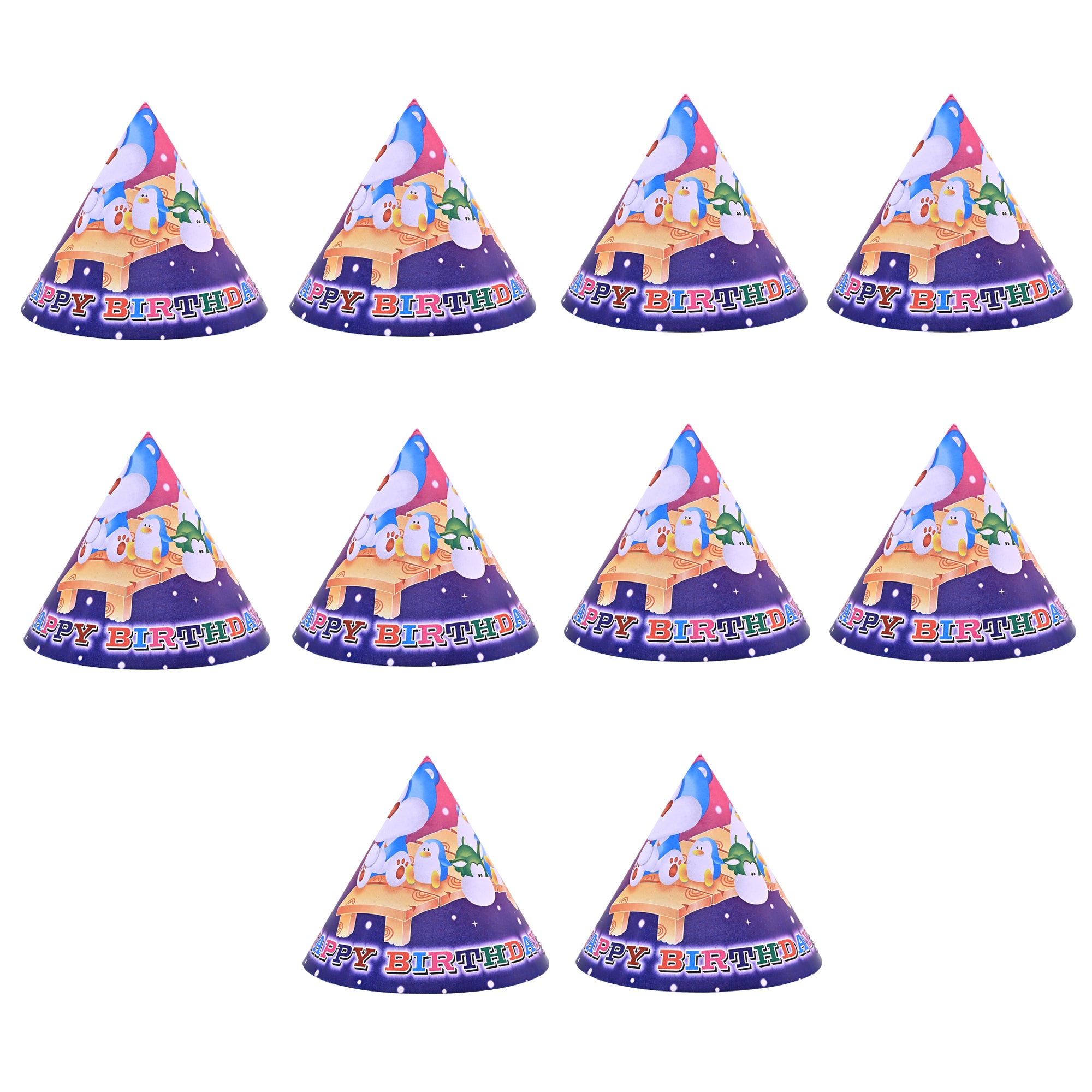 10 Penguin Birthday Caps