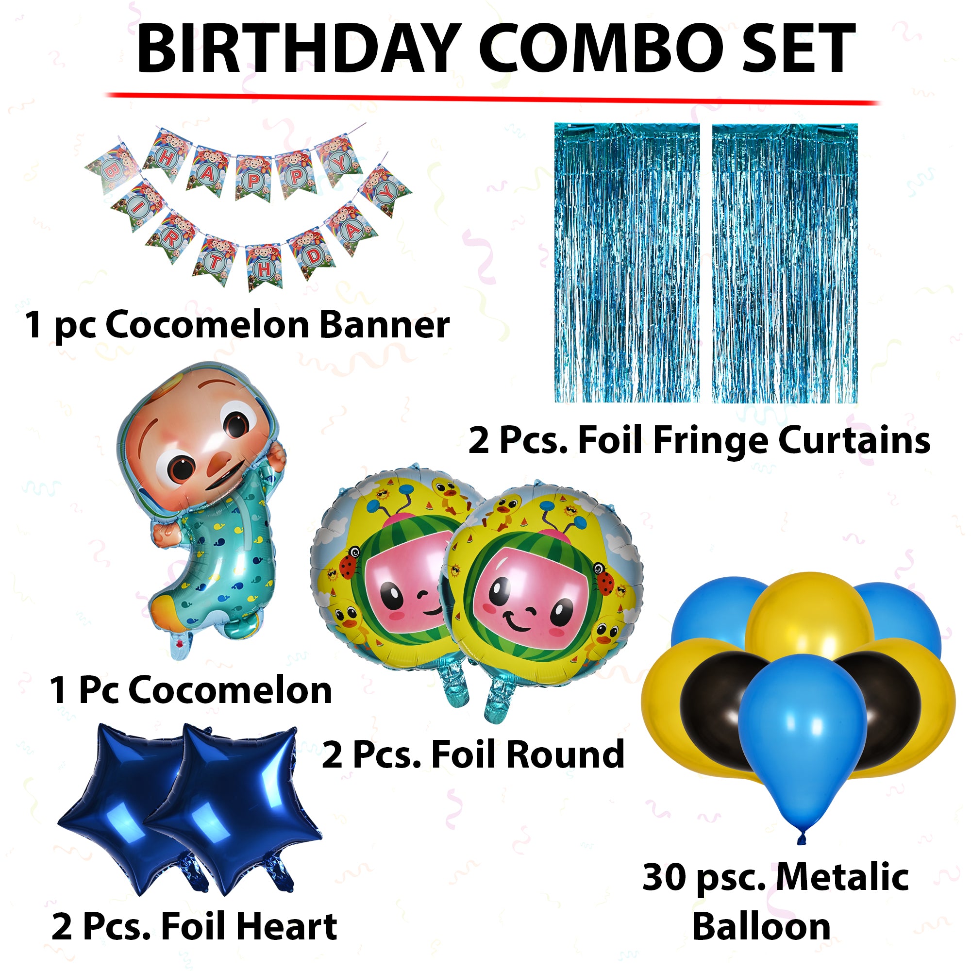 Cocomelon  Birthday Combo Set