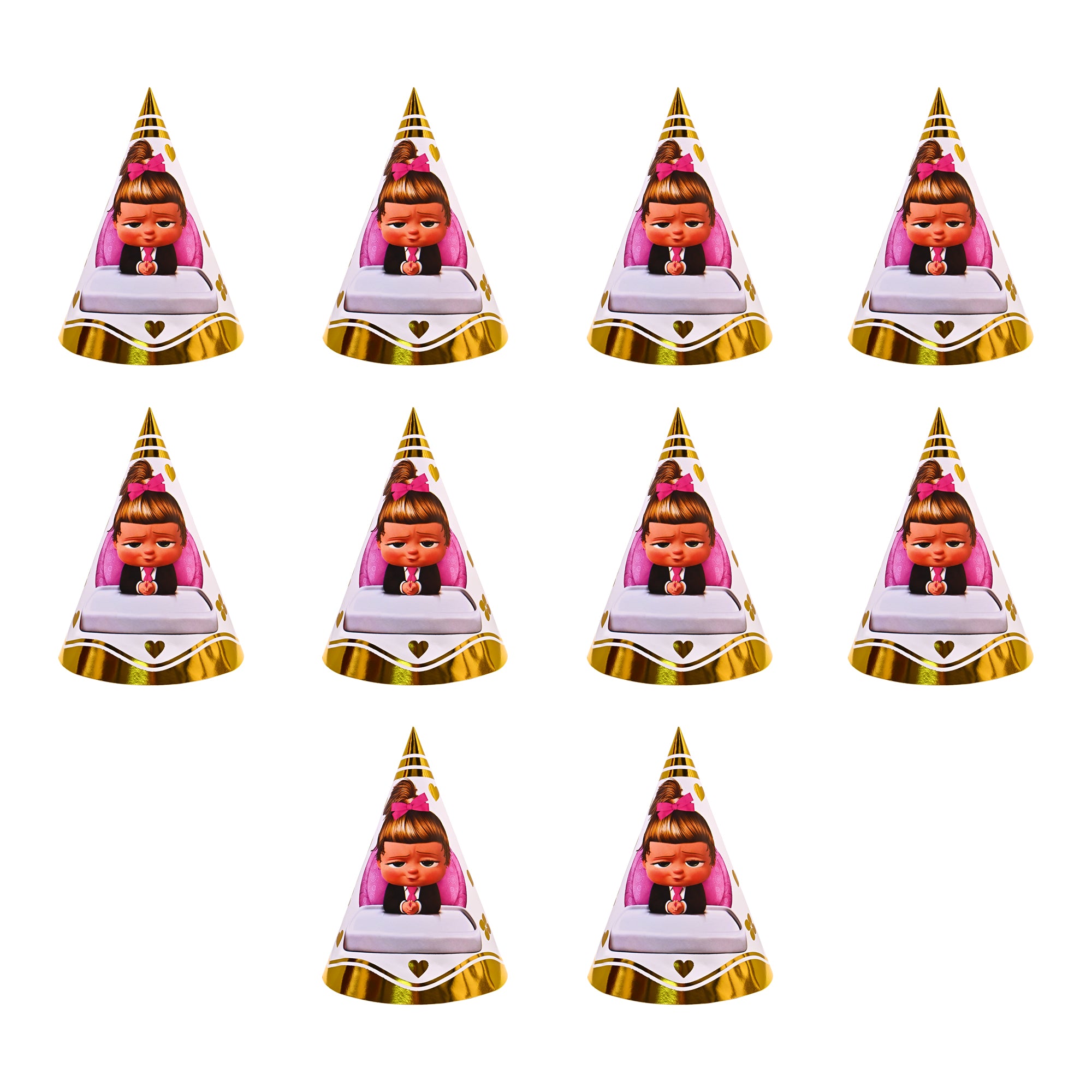 10 Boss Baby (Girl) Birthday Caps