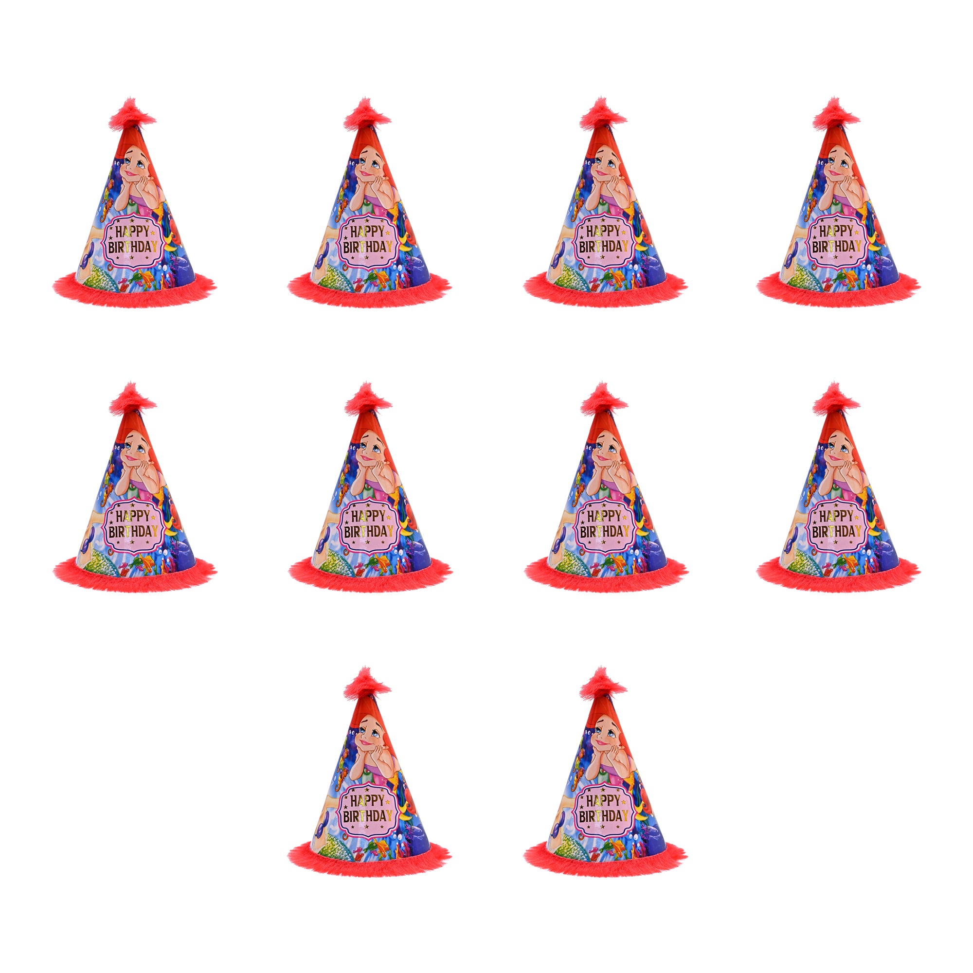 10 Barbie Happy Birthday Caps